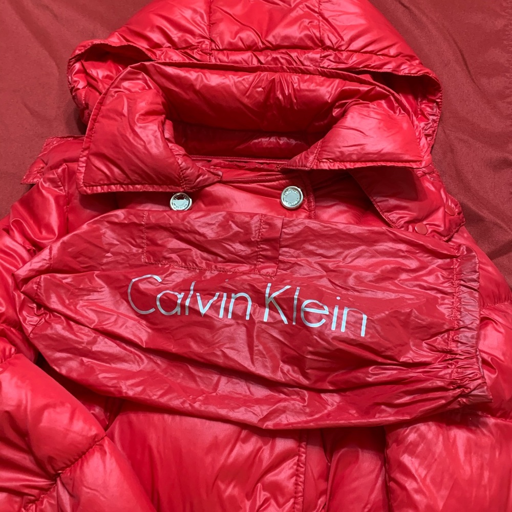 Calvin Klein Red Packable Jacket/Medium - image 6